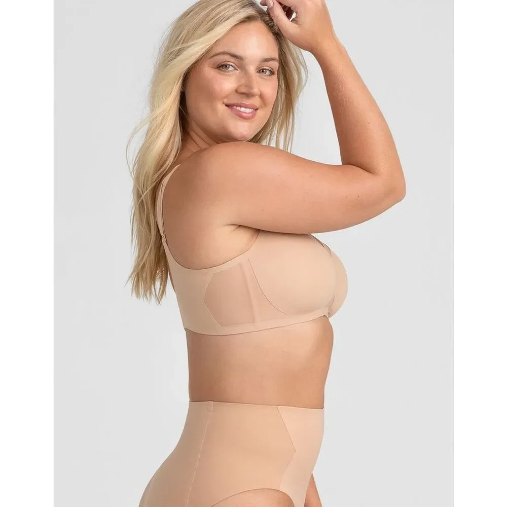 Honeylove‎ Bra CrossOver Runway Tan Medium 36B 36C
